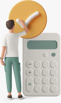 Person calculating loan eligibility online in India