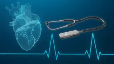 AI stethoscope detecting early heart disease in patients
