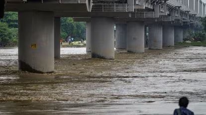 Flooded areas in Delhi as Yamuna river rises above danger mark