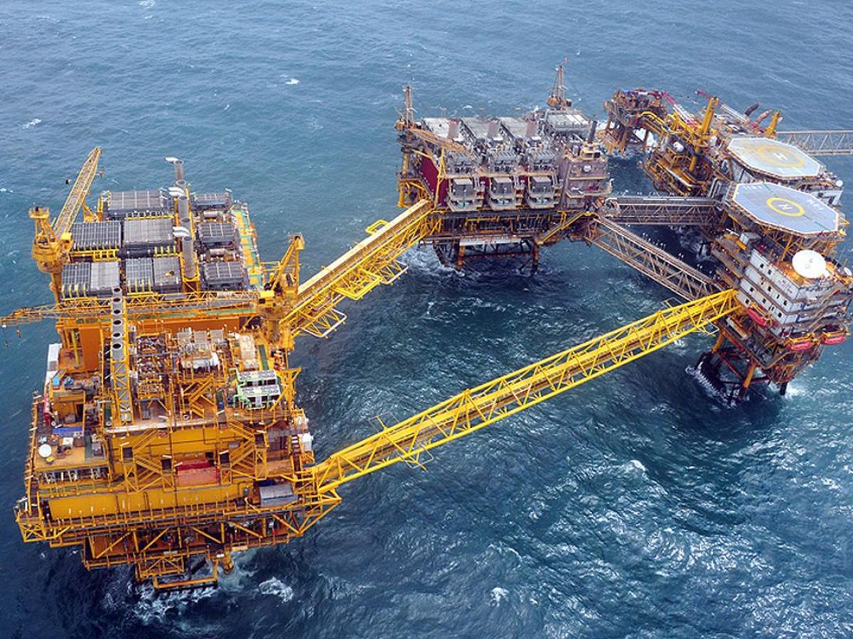 Oil rig and gas exploration platform with GST 18% tag