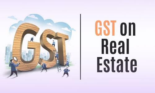 Real estate buildings with GST 2.0 tax impact concept