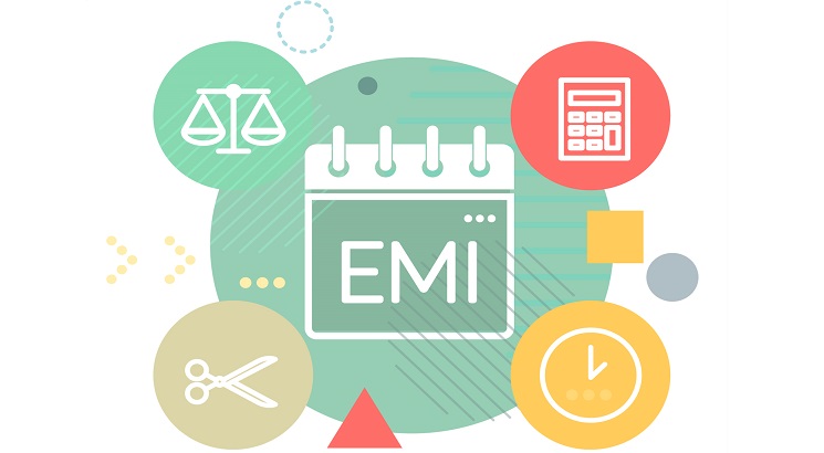 EMI comparison chart showing loan repayments and interest savings in 2025