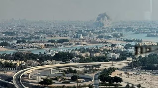 Qatar officials inspecting rubble after Israel’s strike on Hamas leaders in Doha