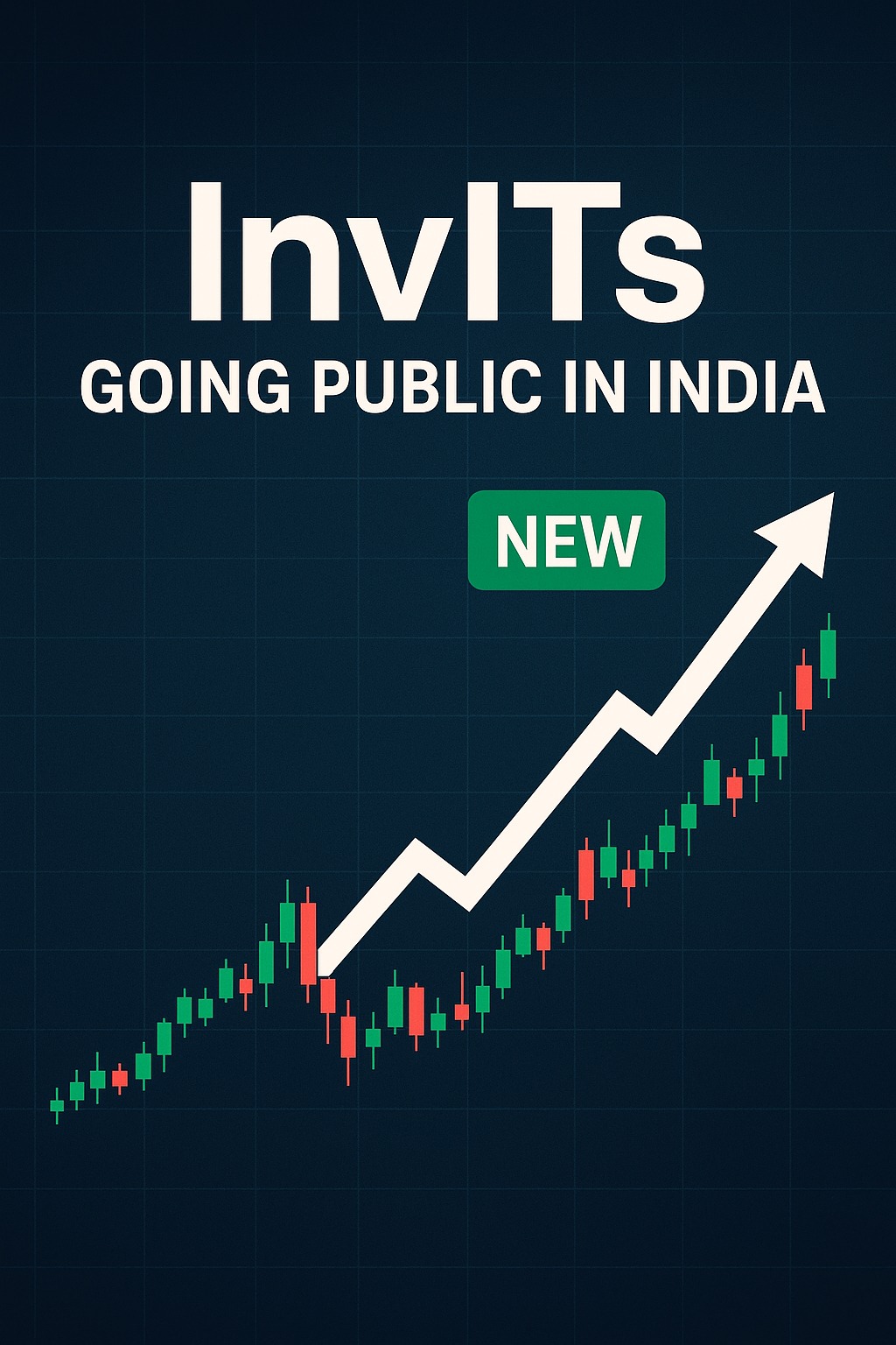 Stock market chart showing InvITs going public in India