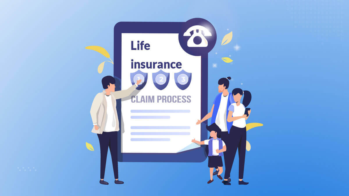 Life insurance claim process illustration