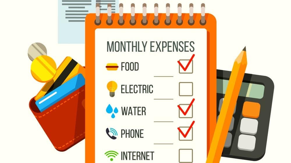 Tracking expenses to control spending habits