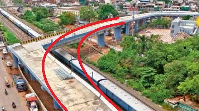 Bhopal bridge curve measured at 118–119 degrees