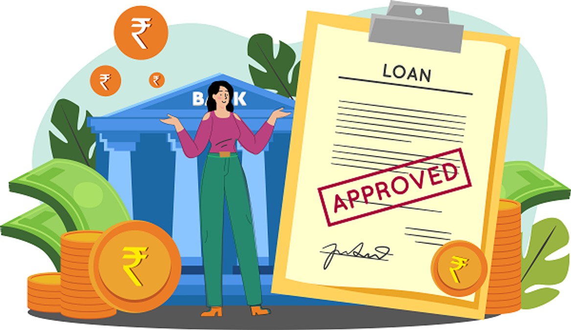 Customer receiving loan approval with better terms