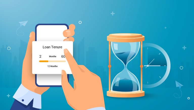 Comparison chart of short vs long loan tenure
