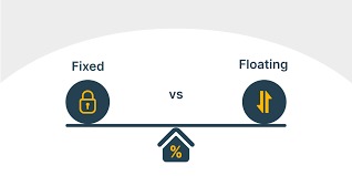 Comparison chart showing fixed vs floating interest loans
