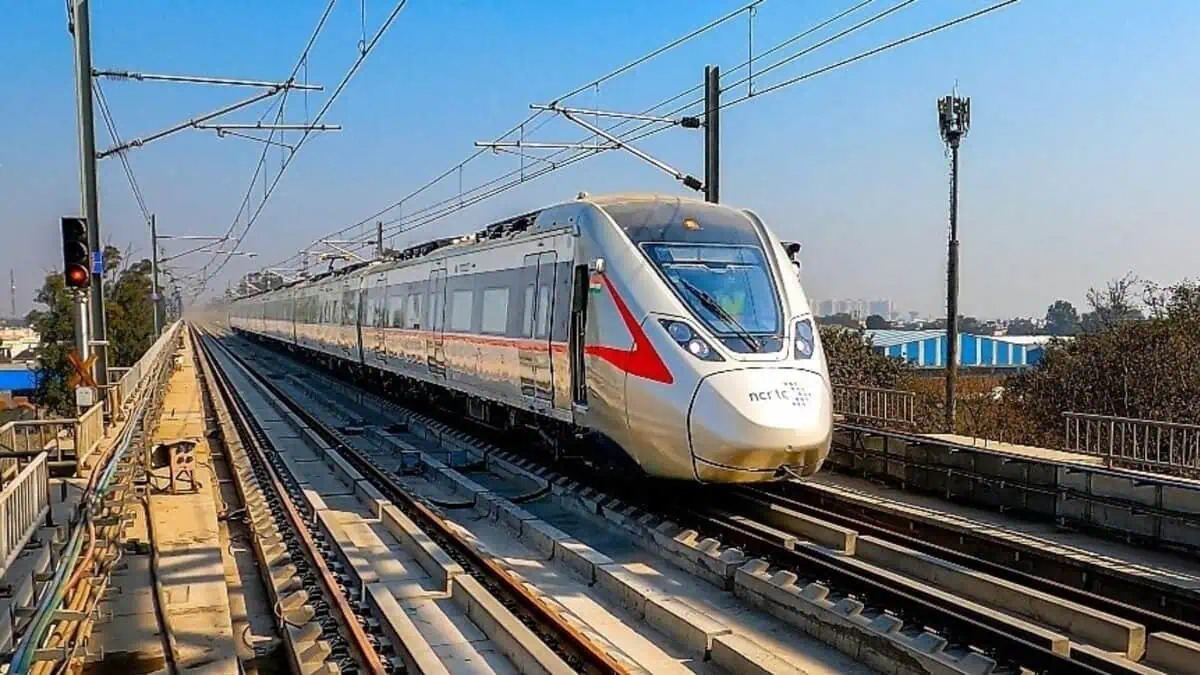 Namo Bharat train running at 160 km/h on Delhi–Meerut corridor