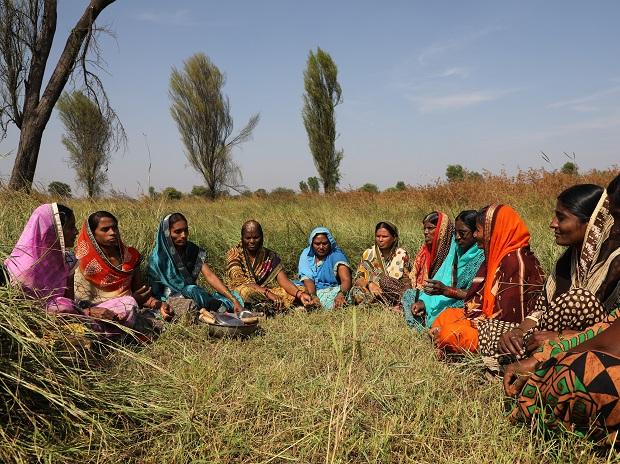 Women entrepreneur in a village using NRLM loan for small business