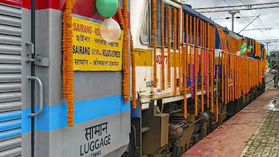 Inauguration of Mizoram’s first railway line by CM Lalduhoma