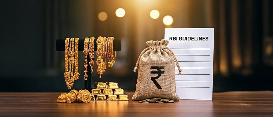 Borrower comparing gold loan offers for small vs large amounts with LTV ratios and risks