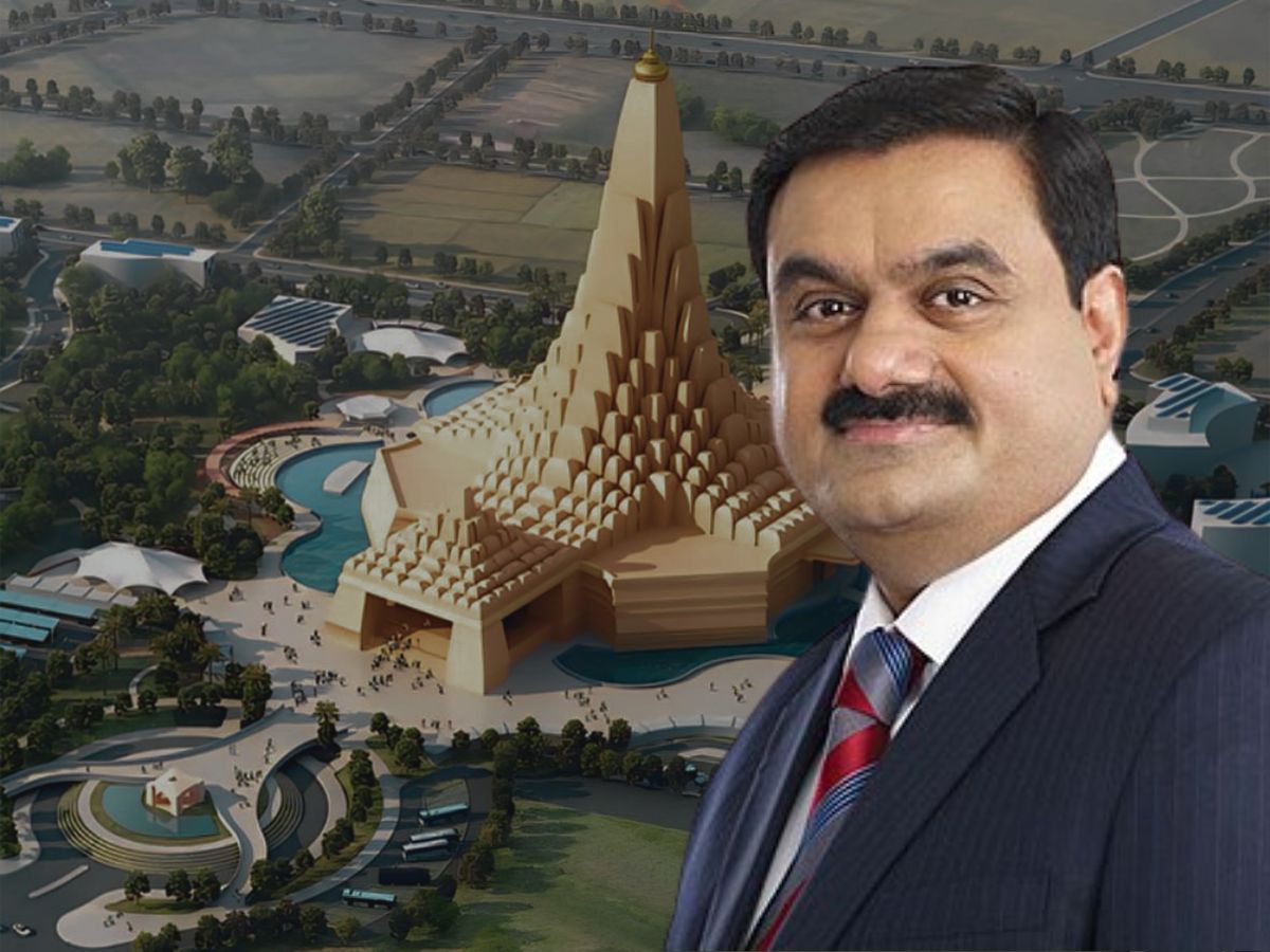 Adani Cement workers constructing world’s largest raft foundation for religious temple