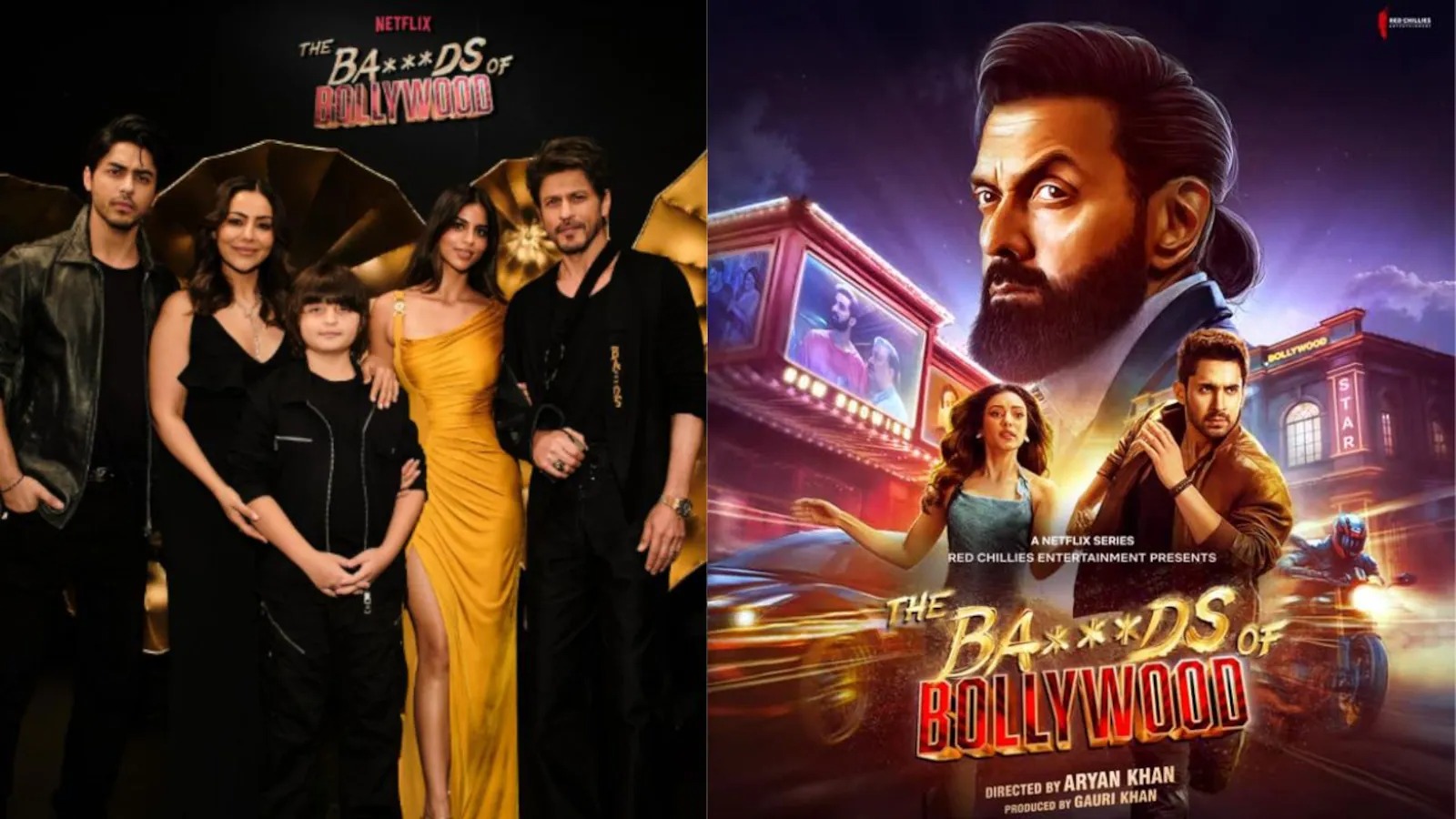 Poster of Aryan Khan’s The Ba**ds of Bollywood* with support from Bollywood stars