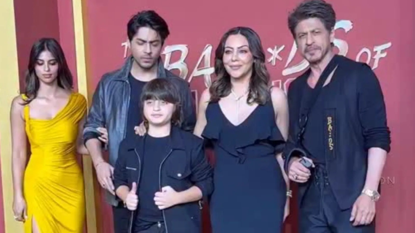 Aryan Khan posing on the set of 'The Ba*ds of Bollywood'**