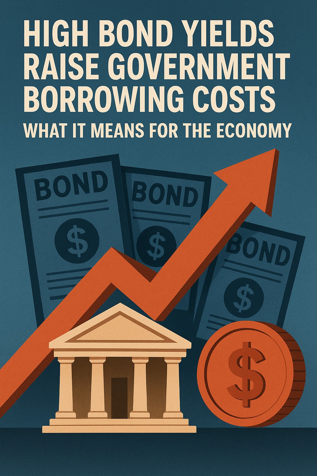 Graph showing rising government bond yields