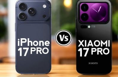 Xiaomi 17 Pro Max vs iPhone 17 Pro Max display and design comparison