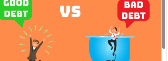 Good debt vs bad debt comparison for smart borrowing
