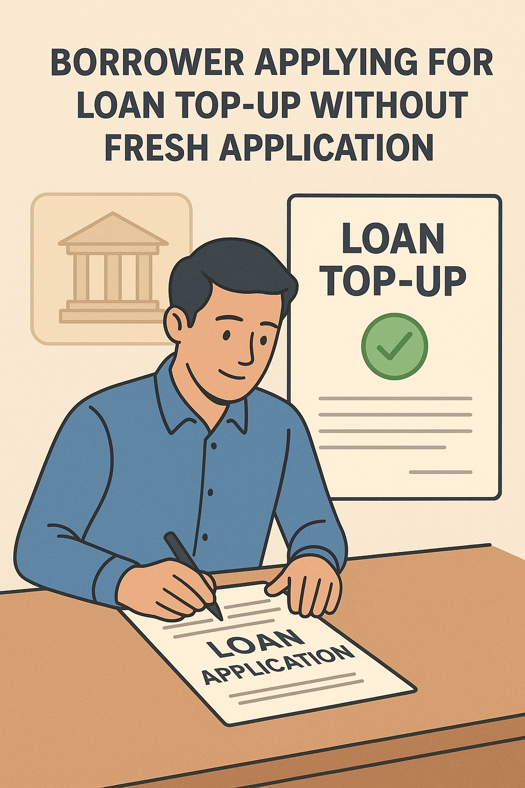 Borrower applying for loan top-up without fresh application