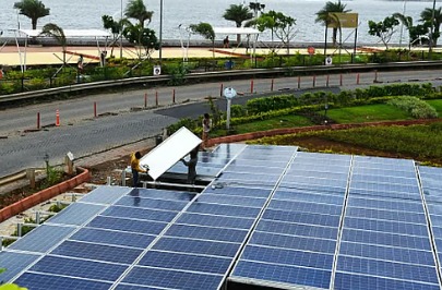 Home using green finance loan for solar panels