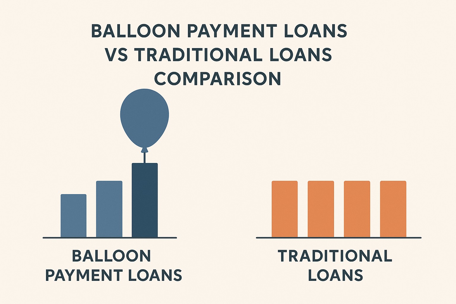 Balloon payment loans vs traditional loans comparison chart