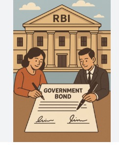 Indian government bond auction illustration
