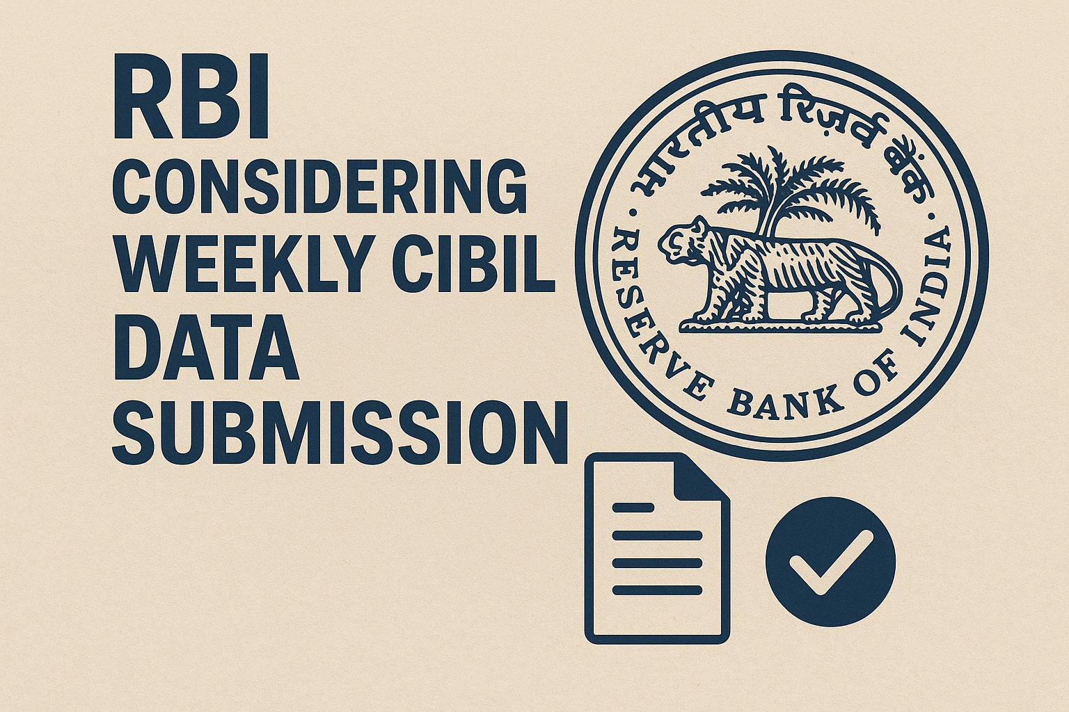 RBI considering weekly CIBIL data submission