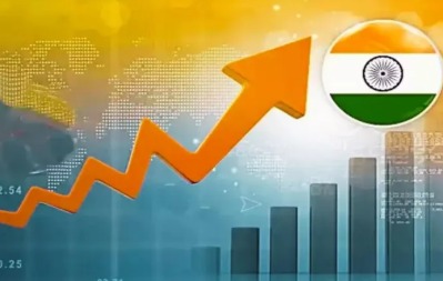 Chart showing India’s economic growth resilience in 2025 amid global challenges and trade headwinds.