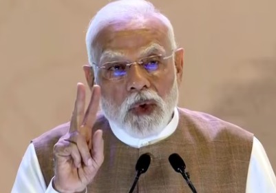 Prime Minister Narendra Modi announcing monthly financial aid scheme for graduates in Bihar ahead of 2025 elections.