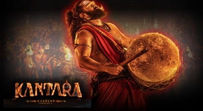 Kantara Chapter 1 movie poster with box office collection Rs 250 crore.