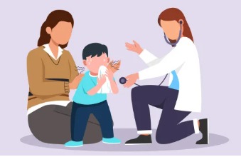 Pediatrician advising parents on safe alternatives to cough syrup for infants.