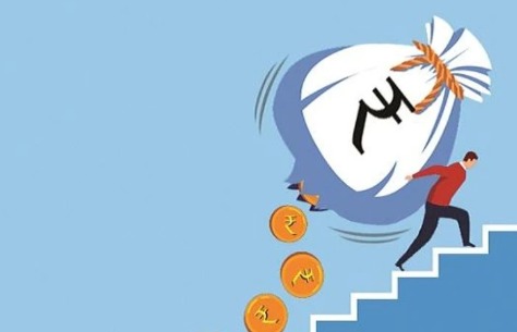 A person surrounded by loan documents and bills, symbolizing financial stress from multiple debts.