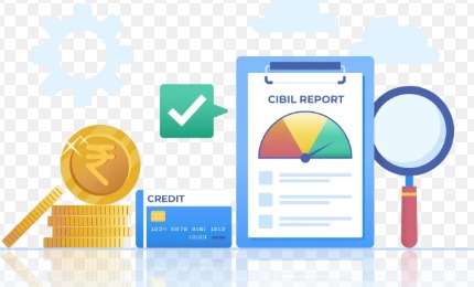 A borrower checking their CIBIL score online while applying for a personal loan.