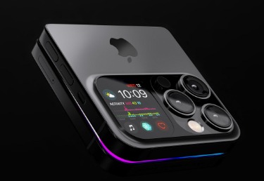 Apple foldable iPhone concept with titanium and aluminium frame