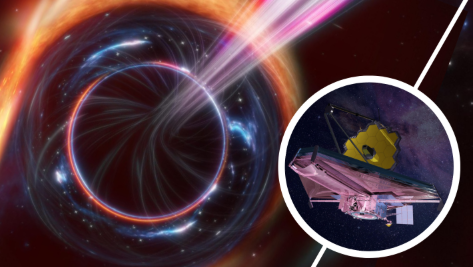 Infrared image captured by JWST showing a red supergiant star in the galaxy