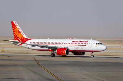 Air India aircraft in flight with aviation safety investigation underway