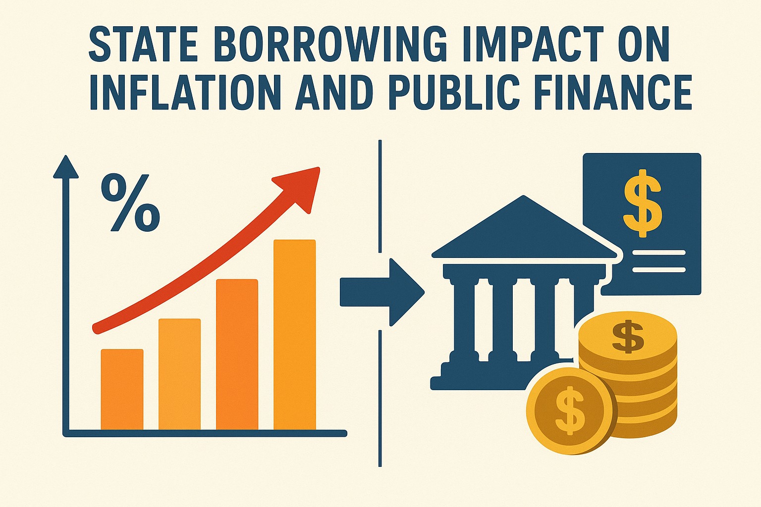 State borrowing impact on inflation and public finance