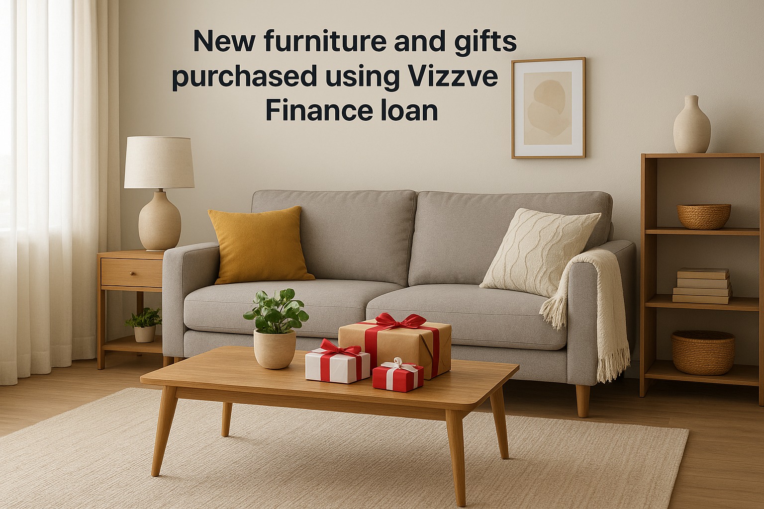 New furniture and gifts purchased using Vizzve Finance loan