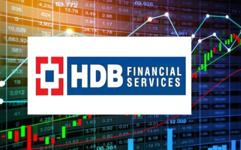 Stock market chart highlighting L&T Finance and HDB Financial Services