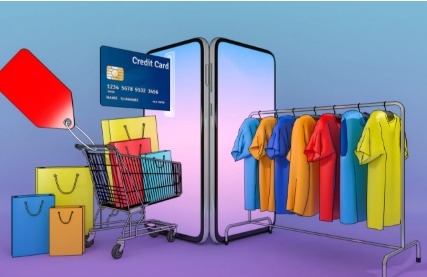 Happy customer shopping with instant personal loan from Vizzve Finance