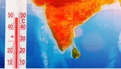 India map showing states ranked by climate change preparedness