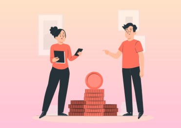 Person using Vizzve Finance app to apply for instant personal loan during Diwali shopping and celebrations.