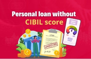 Happy borrower receiving loan approval without CIBIL score.