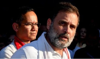 Congress leaders announcing candidates for Bihar Assembly elections.