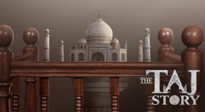Poster of ‘The TAJ Story’ with focus on the 22 locked rooms of the Taj Mahal and historical insights
