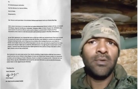 Hyderabad man in viral video refusing to fight for Russia, 2025