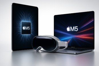 Apple M5 iPad Pro, MacBook Pro, and Vision Pro on display with exchange and cashback offers