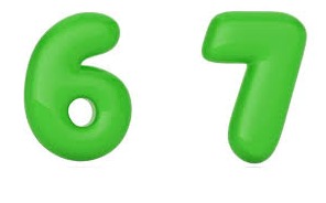 Gen Alpha teenagers interacting on social media, sharing memes and the viral number 6-7